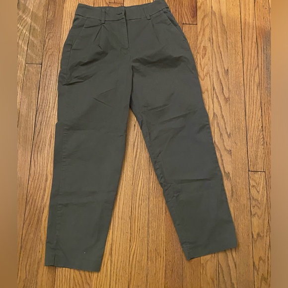 Express Green Ankle Cropped Pants - Picture 5 of 5